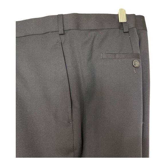Joseph & Feiss Men’s 100% Wool Navy Blue Dress Pants Size 52R Flat Front - Picture 6 of 15